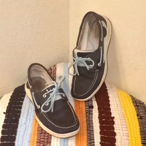 Sperry Blue Leather & Mesh Top Sider Boat Shoes